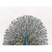colnk Maxwell & Williams Marini Ferlazzo Birds Bedrucktes Geschirrtuch mit Gang Gang Cockatoo Design, 100% Baumwolle, Schwarz/Weiß, 50 x 70 cm, Waschmaschinenfähig