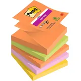 Post-it Z-Notes Boost Haftnotizen extrastark farbsortiert, 5 Blöcke