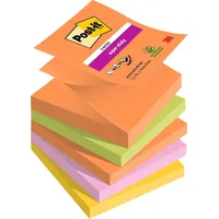 Post-it Z-Notes Boost Haftnotizen extrastark farbsortiert, 5 Blöcke