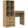 vidaXL Schreibtisch mit Stauraum Artisan Eiche Holzwerkstoff