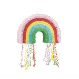 Unique 68143 Pinata in Regenbogenform, mehrfarbig, 1 Stück, mehrfarbig