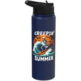 Creepin Summer Summerween Skelett Geist Halloween Sommer Stainless Steel Insulated Water Bottle