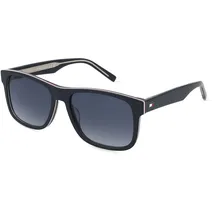 Tommy Hilfiger TH 2073/S Herren-Sonnenbrille Vollrand Quadratisch Acetat-Gestell, blau