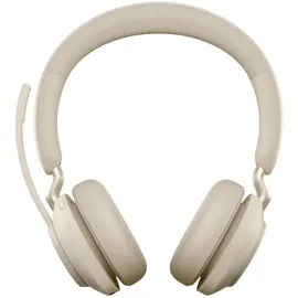 JABRA Evolve2 65 USB-A MS Teams Stereo beige mit Ladestation