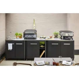 cozze Outdoor-Küche Außentisch mit Edelstahlspüle, inkl. Wasserhahn, ca. B93,5/H90/T60 cm,