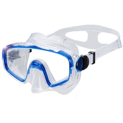 AQUAZON Taucherbrille SHARK, Schnorchelbrille für Kinder 7-12 Jahre blau