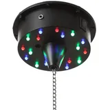satisfire Spiegelkugel Motor mit bunte LED bis 20cm Schwarz