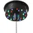 satisfire Spiegelkugel Motor mit bunte LED bis 20cm Schwarz