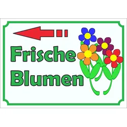 HB-Druck Werbeaufkleber Aufkleber Blumen links A1 (594x841mm)