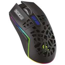 Sparco Spwmouse Raton Rechtshänder Rf Drahtlos Rgb 4800 Dpi