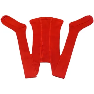 WERI SPEZIALS Strumpfhersteller GmbH Strickstrumpfhose Herrenstrumpfhosen >>Rippe<< weiche Baumwolle hautfreundlich rot 54-56
