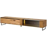 MASSIVMOEBEL24.DE Wien Lowboard 235x43x42 cm Beige Massivholz