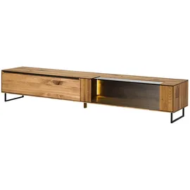 MASSIVMOEBEL24.DE Wien Lowboard 235x43x42 cm Beige Massivholz