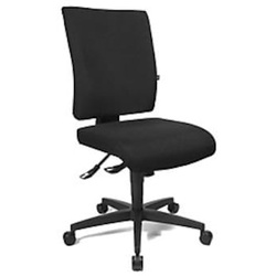 Topstar Bürodrehstuhl COMFORT, Höhenverstellbare Rückenlehne, Bezug schwarz