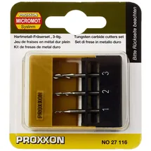 PROXXON 27116 Schaftfräser Set 3 Stück