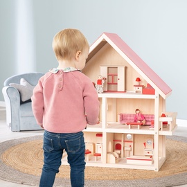 roba Puppenhaus 2-stöckig inkl. Dachstudio und Zubehör