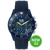 ICE-Watch - ICE chrono Blue lime - Blaue Herrenuhr mit Silikonarmband - Chrono - 020617 (Large)