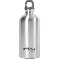 Tatonka Stainless Steel Bottle 0,5l - Unzerbrechliche Flasche aus Edelstahl - schadstofffrei (BPA-frei),rostfrei,lebensmittelecht,spülmaschinenfest -Mit Öse zum Befestigen(500ml Volumen)