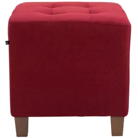 deluke Sitzhocker CELIS Stoff 45 x 46 x 45 cm Rot
