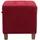 deluke Sitzhocker CELIS Stoff 45 x 46 x 45 cm Rot