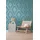 A.S. Création Vliestapete Pure Elegance Ornament-Tapete Mustertapete Barock Raute, strukturiert, schimmernd, (1 St), Vliestapete klassisch für Schlafzimmer Küche Wohnzimmer Ornament Flur blau