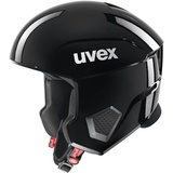 Uvex invictus - Skihelm für Damen und Herren - optimierte Belüftung - Notfall-Wangenpolster - all black - 53-54 cm