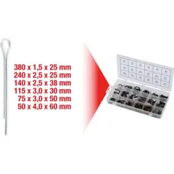 KS Tools Sortiment Splinte, 1000-teilig