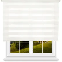 Wellhome Doppelrollo Tag Und Nacht 90 x 175 cm Off-White