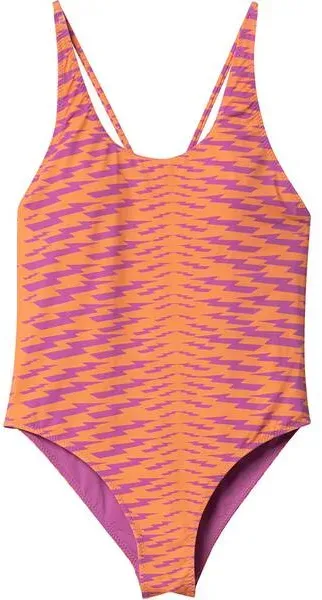 DELICATELOVE Damen Badeanzug Badeanzug ELECTRA, BLAZING ORANGE, XS