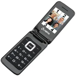 OLYMPIA Luna Senioren Mobiltelefon, Schwarz
