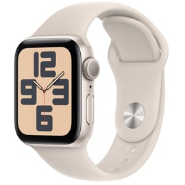 Apple Watch SE GPS 40 mm Aluminiumgehäuse polarstern, Sportarmband polarstern S/M