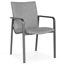 Suns Anzio Dining Stuhl Aluminium/Sunproof - Matt royal grey