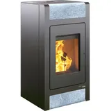 Haas+Sohn Pelletofen HSP 2.stone tief-schwarz/Speckstein 8,6 kW