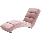 Dynamic24 Chaiselongue rose Samt Recamiere Couch Sofa Lounge Sessel Ottomane