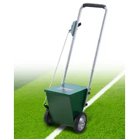 Vevor Trockenlinienmarkierer Linienmarker (5/10 cm Linien) Trockenlinienkreide für das Feld, mit Gummi-Einstellgriff, große Pulverkapazität 11,3 kg, für Baseball- und Softball-Infield, grün