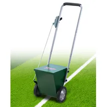 Vevor Trockenlinienmarkierer Linienmarker (5/10 cm Linien) Trockenlinienkreide für das Feld, mit Gummi-Einstellgriff, große Pulverkapazität 11,3 kg, für Baseball- und Softball-Infield, grün