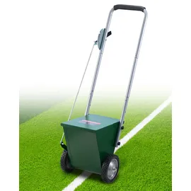 Vevor Trockenlinienmarkierer Linienmarker (5/10 cm Linien) Trockenlinienkreide für das Feld, mit Gummi-Einstellgriff, große Pulverkapazität 11,3 kg, für Baseball- und Softball-Infield, grün