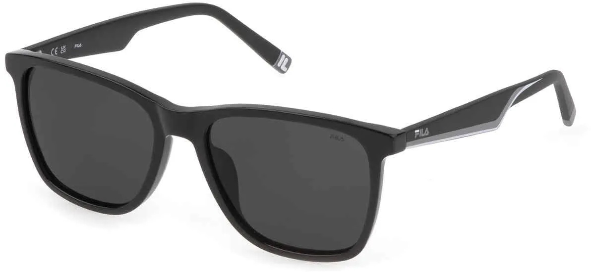 FILA Herren SFI461 Sonnenbrille, Shiny Black - 56