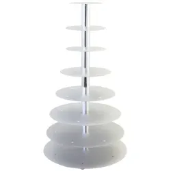 SCHNEIDER Etagen-Tortenständer, Aluminium 146008 , 8-Etagen, silber