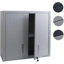 Mendler Hängeschrank HWC-O52 77 x 77 x 31 cm Hellgrau