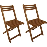 DEGAMO Gartenstuhl PORTO Klappstuhl 40 x 50 x 82 cm braun 2 St.