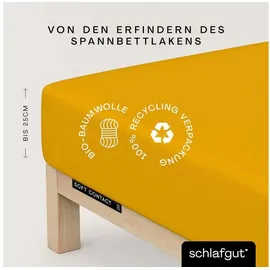 schlafgut Soft Contact 120 x 200 - 130 x 200 cm yellow deep