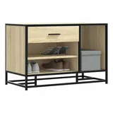 vidaXL Schuhbank Sonoma-Eiche 80x40x53,5 cm Holzwerkstoff und Metall