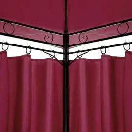 CASARIA Pavillon Topas 3 x 4 m inkl. Seitenteile Bordeauxviolett