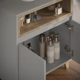 Vicco Waschbeckenunterschrank Elnor, 60 x 61 cm mit 2 Türen