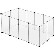 EUGAD Freigehege 200 x 100 x 70 cm transparent