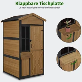 MCombo Gartenschrank 1,17 x 2,75 m Natur