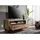Massivmoebel24 VILLANDERS TV-Lowboard 120x40x56 cm Beige Holz, Metall, Massivholz