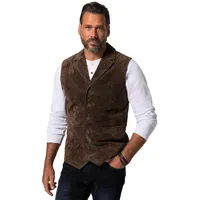Jp1880 Weste dunkelbraun 5XL