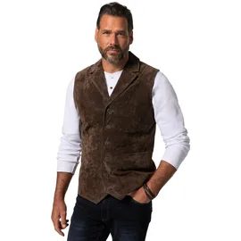 Jp1880 Weste dunkelbraun 5XL